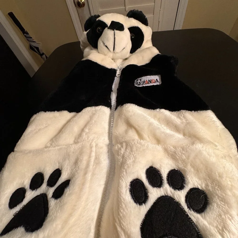 Panda sleevelees vest hoodie